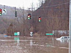 flood waters on Rt 28